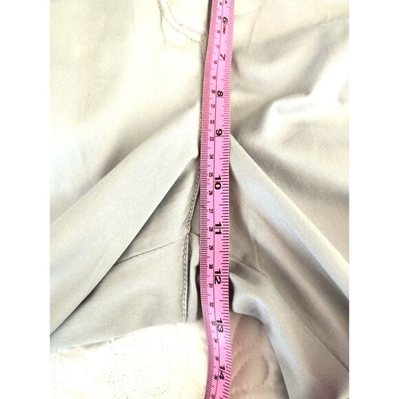 Zac & Rachel Capri Pants Women's Size 16 Silver/Gray Slim Crop Sateen New - Picture 12 of 14